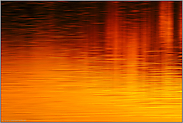 Farben der Sonne... Sonnenuntergang *Niederrhein*, Spiegelung auf einem Gewässer